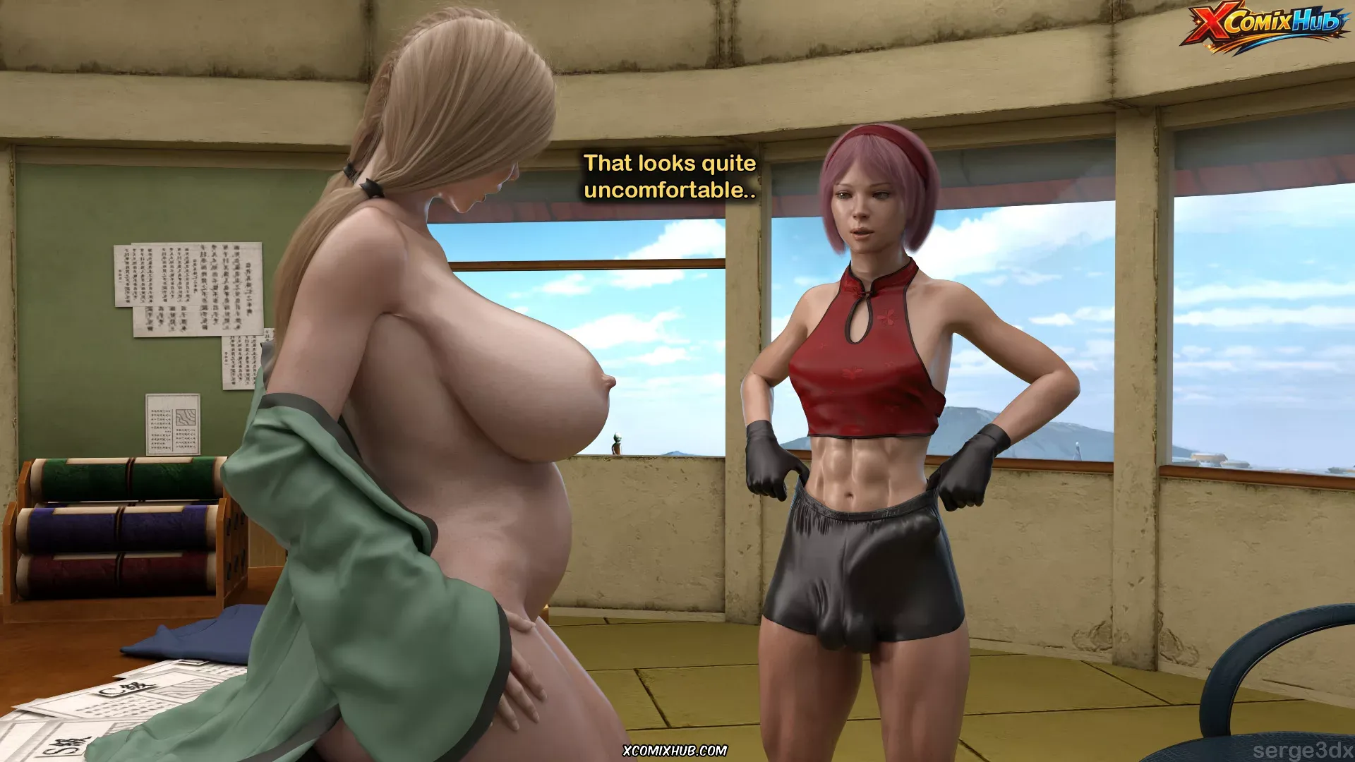 Training Tsunade Serge3dx 085 Comic Page 85